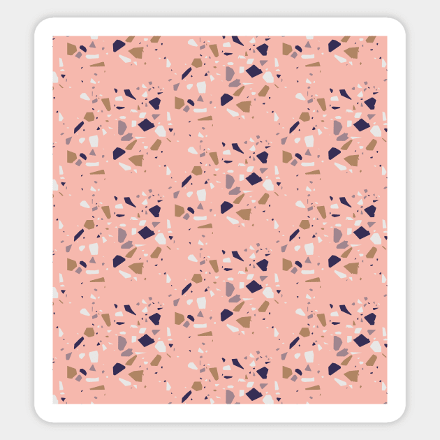 Pink Feminine Terrazzo Sticker by Pulpixel